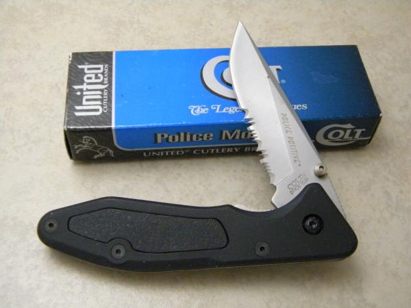 Colt CT-31-BS Police Positive Half Serrated lockback Knife NIB