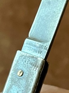 Rare Antique Pistol Switchblade Knife, Made In Germany By Omega Globe Cutlery Co 