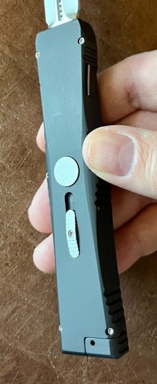 Rare Sterile Microtech Nemesis I From 1998 Out The Front (OTF) Switchblade Knife, Unused 