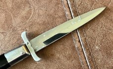 Rare Rizzuto Estileto Milano Mustache Guards Rectangle Bolster Switchblade Knife 
