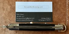 Rare Rizzuto Estileto Milano Mustache Guards Rectangle Bolster Switchblade Knife 