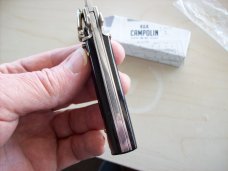 A. G. A. Campolin Dominus Lever Maltese Cross 6 Incher W/Brazilian Horn Handles  NIB