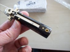 A. G. A. Campolin Dominus Lever Maltese Cross 6 Incher W/Brazilian Horn Handles  NIB