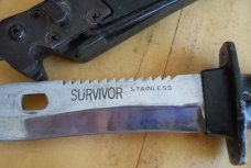 Stainless Survivor Military Style Knife Tawain 