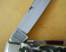 German Bulldog Trapper Knife Stag 
