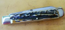 German Bulldog Trapper Knife Stag 