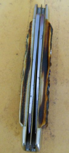 German Bulldog Trapper Knife Stag 