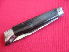 Vintage Italian INDIANA Slant Bolster HORN Switchblade Knife