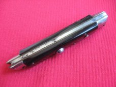 Vintage Italian INDIANA Slant Bolster HORN Switchblade Knife