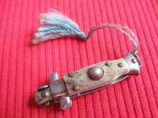 Vintage Italian STAG Mini Keychain STILETTO Switchblade Knife.