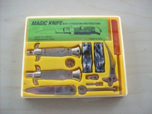 Italian Magic Knife Switchblade Kit Complete with Instructions UNUSED WPlastic Case