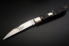 Great Eastern Cutlery #47 Viper Black Plum Jigged Bone GEC 470120