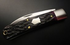 Great Eastern Cutlery #47 Viper Black Plum Jigged Bone GEC 470120