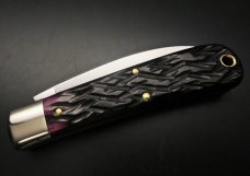 Great Eastern Cutlery #47 Viper Black Plum Jigged Bone GEC 470120