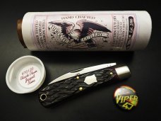 Great Eastern Cutlery #47 Viper Black Plum Jigged Bone GEC 470120