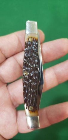 Vintage Queen #9105 USA, Two Blade Jack Knife ,Delrin handle, Q82