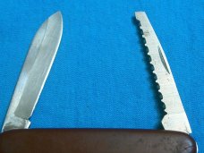 VINTAGE RODGERS SHEFFIELD ENGLAND SCOUT CAMP UTILITY SURVIVAL FOLDING POCKET KNIFE KNIVES OLD SAW