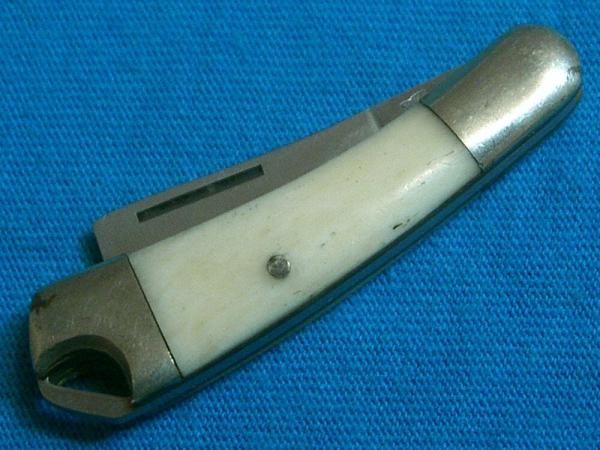 SMALL BONE JAPAN FLYING FALCON FOLDING RAZOR JACK POCKET WATCH FOB KEY CHAIN KNIFE KNIVES OLD