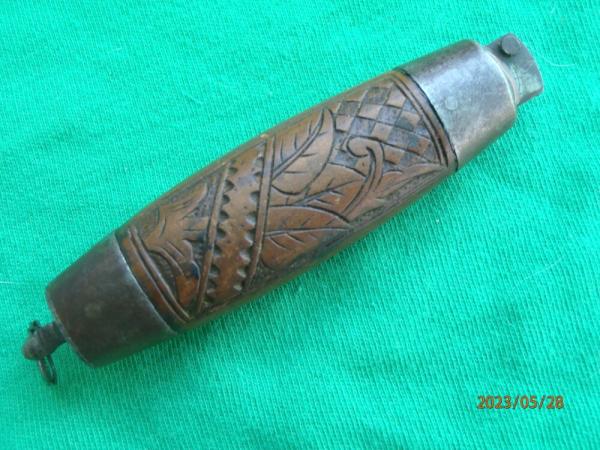 Carved Barrell Knife Segerstrom Eskilstuna Sweden Carved Barrell Knife Segerstrom Eskilstuna Sweden