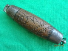 Carved Barrell Knife Segerstrom Eskilstuna Sweden
