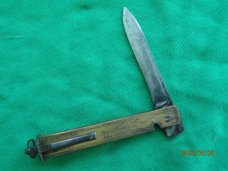 Carved Barrell Knife Segerstrom Eskilstuna Sweden