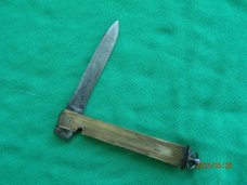 Carved Barrell Knife Segerstrom Eskilstuna Sweden