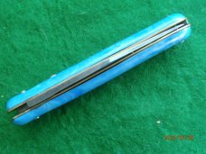 Shur-Snap Colonial Switchblade Large 4" Blue Swirl handle
