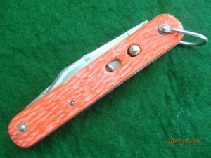 Schrade Walden Orange Switchblade with Cutter