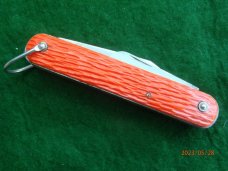 Schrade Walden Orange Switchblade with Cutter