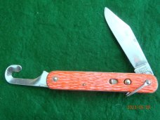 Schrade Walden Orange Switchblade with Cutter