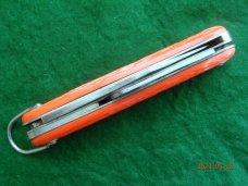 Schrade Walden Orange Switchblade with Cutter