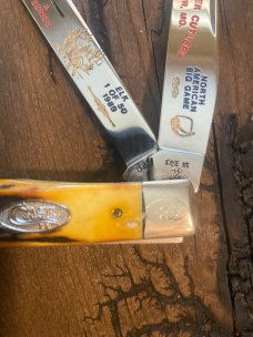 1989 Case toasted Elk stag trapper