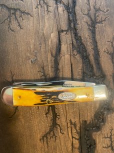 1989 Case toasted Elk stag trapper