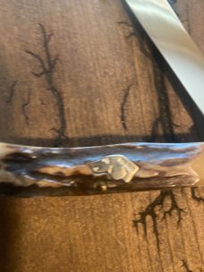 Ka-bar dog head stag trapper mint