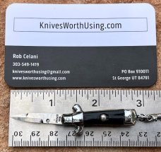 Vintage Miniature Switchblade Keychain Knife, STAINLESS STEEL Mark, Made In Japan