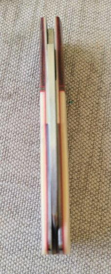 Willem Steenkamp Native...M390...Natural Micarta bolsters.. Ivory Linen scales..3.75".coa..pouch..sl
