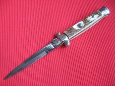 NEW ARMANDO BELTRAME 9quot STAG Bayonet Blade ITALIAN STILETTO Knife