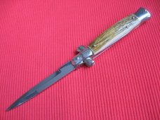 NEW ARMANDO BELTRAME 9" STAG Bayonet Blade ITALIAN STILETTO Knife