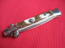 NEW ARMANDO BELTRAME 9" STAG Bayonet Blade ITALIAN STILETTO Knife