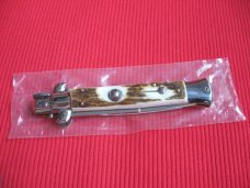 NEW ARMANDO BELTRAME 9" STAG Bayonet Blade ITALIAN STILETTO Knife