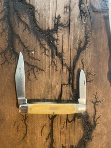 Original Col coon stockman bone handle 1980