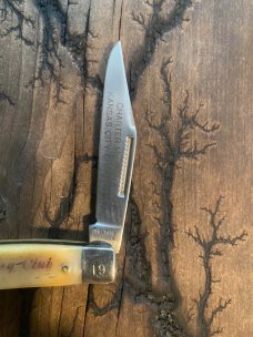Original Col coon stockman bone handle 1980