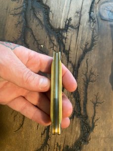 Original Col coon stockman bone handle 1980