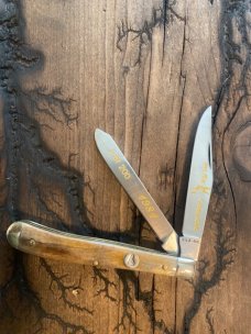 Original 1981 Colonel Coon Appaloosa bone trapper 