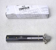 NEW AGA CAMPOLIN 9quot DOMINUS BRAZILIAN HORN LEVER LOCK NICKEL SILVER BOLSTERS - WITH BOX