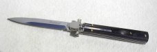 NEW A.G.A. CAMPOLIN 9" DOMINUS BRAZILIAN HORN LEVER LOCK, NICKEL SILVER BOLSTERS - W/ BOX & POUCH