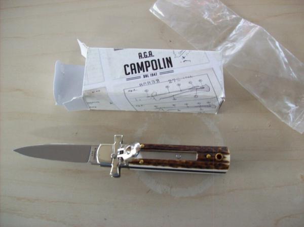 A. G. A. Campolin Dominus Lever Maltese Cross 6 Incher W/Genuine Stag/Antler NIB