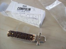 A. G. A. Campolin Dominus Lever Maltese Cross 6 Incher W/Genuine Stag/Antler NIB