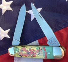 Vintage Camillus 2 Blade Large Cigar Knife w/ Riders of the Silver Screen Handles -Red Ryder -NIB 