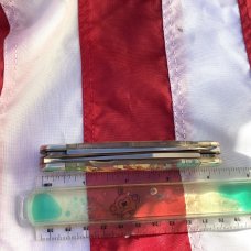 Vintage Camillus 2 Blade Large Cigar Knife w/ Riders of the Silver Screen Handles -Red Ryder -NIB 